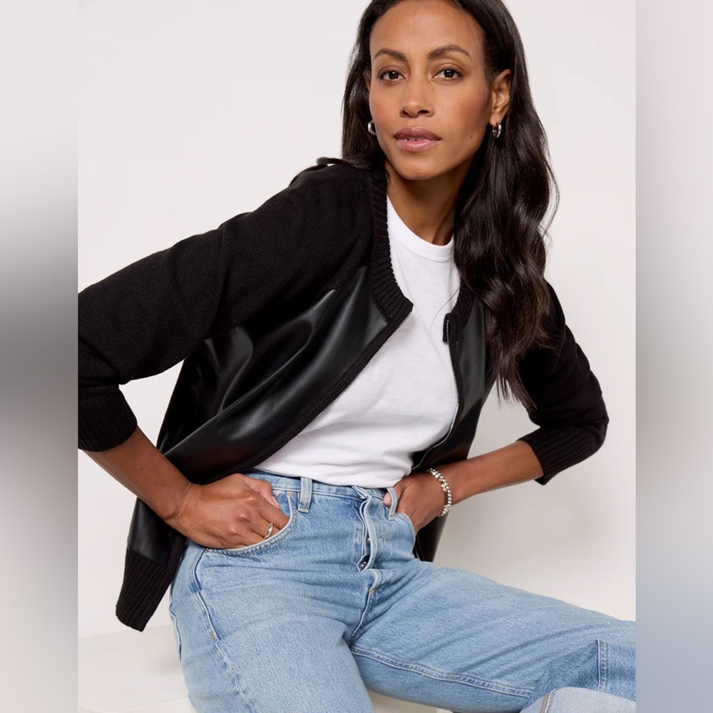 Evereve Black Cardigan Sweater